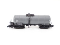 Fleischmann Spur N 8485 Güterwagen Kesselwagen "Eva" grau/schwarz 077 4 374-5 DB