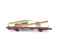 Arnold Spur N 4478 Güterwagen Rungenwagen m. Plane...