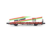 Arnold Spur N 4478 Güterwagen Rungenwagen m. Plane "DHS Spiel & Hobby" 430052 DB