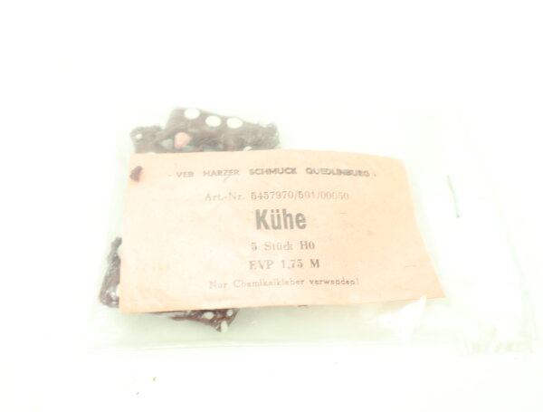 VEB H0 5457970/501/00050 Figuren Kühe 5-tlg. OVP