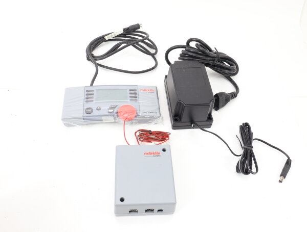 Märklin 60652/60115/66181 Steuergerät Mobile Station MS1 + Anschlussbox + Trafo