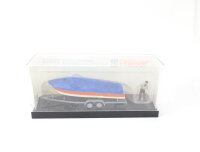 Preiser H0 33255 Boot Motorboot beim Verladen auf...