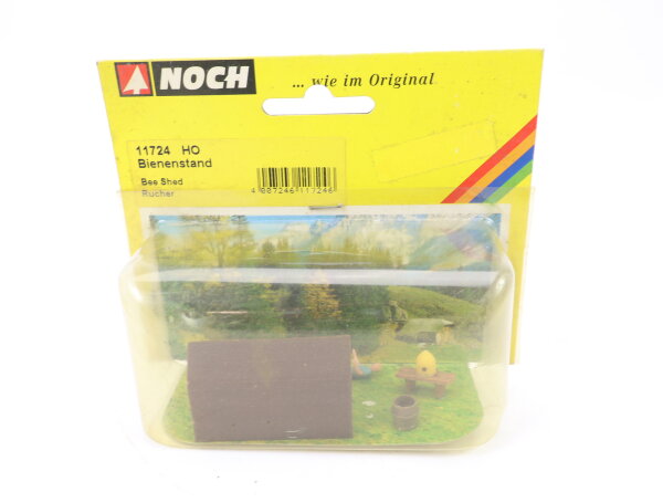 Noch H0 11724 Ausschmückung Bienenstand Imker mit Bienenstöcken