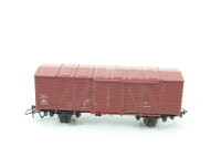 Jouef H0 6836 gedeckter Güterwagen braun UIC...