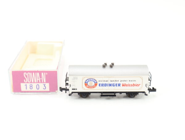 Sowa N 1803 Güterwagen Bierwagen Kühlwagen "Erdinger Weissbier" DB