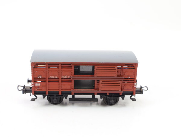 Trix Express H0 3425 Güterwagen Verschlagwagen Viehwagen Altona 2 507 vh DB/Guss