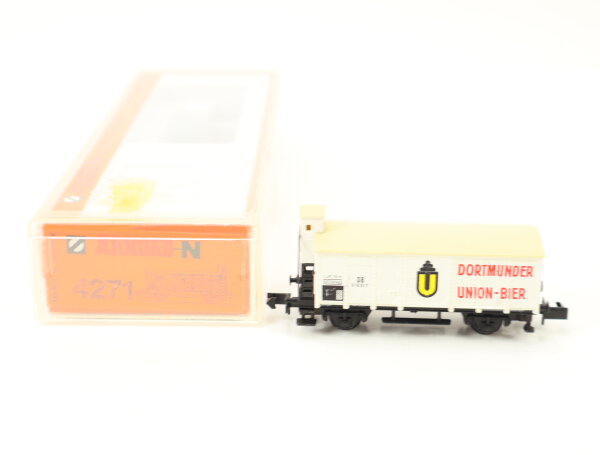 Arnold N 4271 gedeckter Güterwagen Bierwagen "Dortmunder Union-Bier" DB / OVP