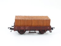 Fleischmann H0 1451 Güterwagen Niederbordwagen Ladung 328 3 777-7 DB /patiniert