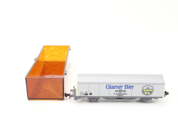 Roco N 204 Güterwagen Schiebewandwagen "Glarner Bier Glarus" 5 187-6 SBB / OVP