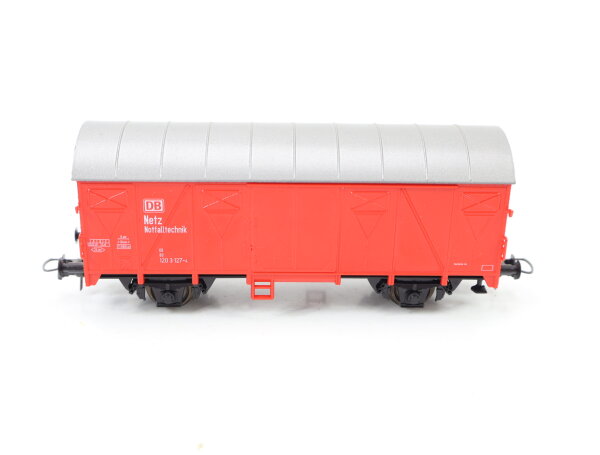 Roco H0 gedeckter Güterwagen "DB Netz Notfalltechnik" 120 3 127-4 rot / NEM