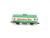 Minitrix N 3223 Güterwagen Bierwagen Kühlwagen "Heineken Bier" NS