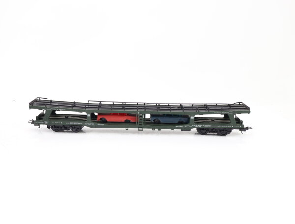 Lima H0 309054 Güterwagen Autotransportwagen teilbeladen grün 80 021-3 DDM915 DB