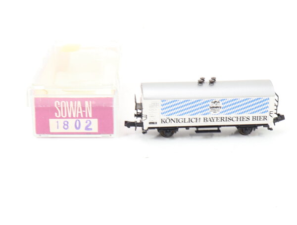 Sowa N 1802 Güterwagen Bierwagen Kühlwagen "Königlich Bayrisches Bier" DB / OVP