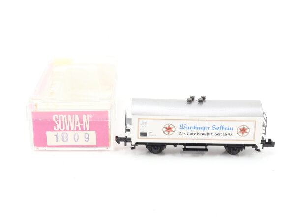 Sowa N 1809 Güterwagen Bierwagen Kühlwagen "Würzburger Hofbräu"  DB / OVP