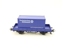 Märklin H0 aus Set 29655 Güterwagen Niederbordwagen Ladung THW Notstromaggregat
