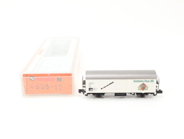 Arnold N 4555-17 Güterwagen Kühlwagen Bierwagen "Kurfürsten-Bräu AG" DB / OVP