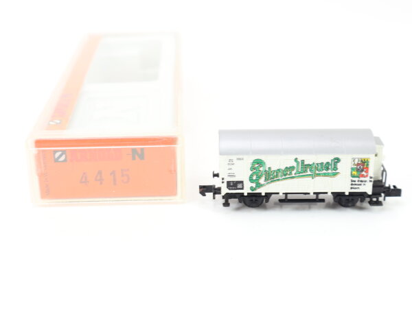 Arnold N 4415 Güterwagen Bierwagen mit Bremserhaus "Pilsner Urquel" / OVP