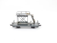 Piko Dahmer H0 5133/510/4 Güterwagen Reparaturwagen groß mit Figuren DDR / Blech