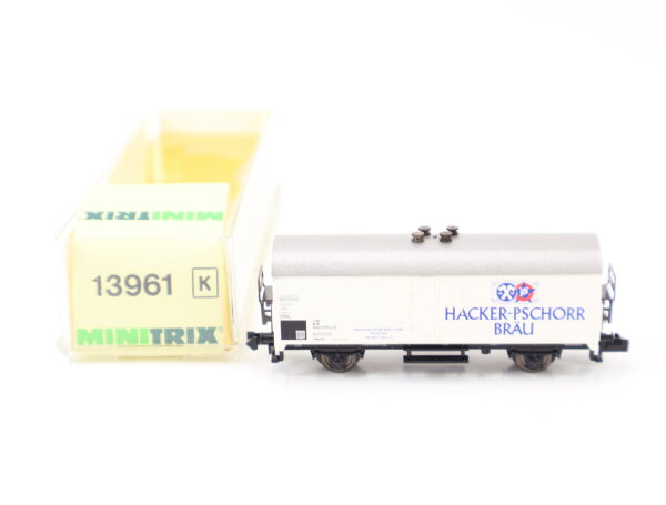 Minitrix N 13961 K Güterwagen Kühlwagen "Hacker-Pschorr Bräu" DB / NEM