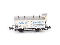 Minitrix N 13644 Güterwagen Bierwagen "Bavaria Brauerei" KPEV / NEM