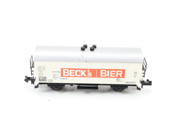 Minitrix N 51 3532 Güterwagen Kühlwagen Bierwagen "Becks Bier" DB
