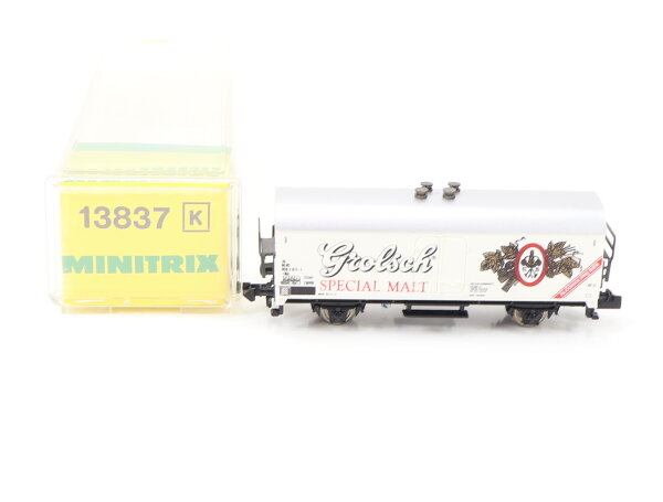 Minitrix N 13837 K Güterwagen Bierwagen Kühlwagen "Grolsch" NS