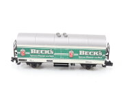 Fleischmann N 8325K Güterwagen Bierwagen Kühlwagen Becks Spitzen-Pilsener DB NEM