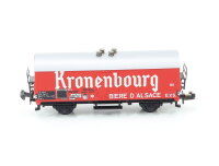 Minitrix N Güterwagen Bierwagen Kühlwagen "Kronenbourg" SNCF