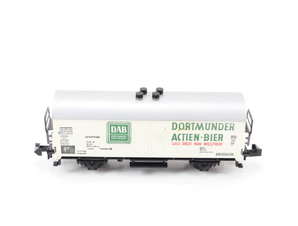 Minitrix N 51 3528 Güterwagen Kühlwagen Bierwagen "Dortmunder Actien-Bier" DB