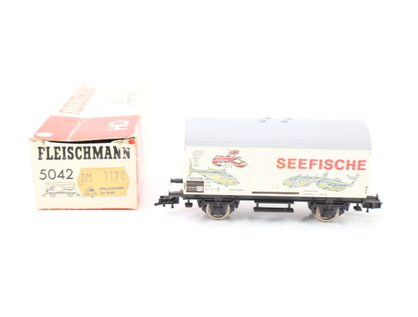 Fleischmann H0 5042 gedeckter Güterwagen Kühlwagen "SEEFISCHE" 082 0 22-5 DB