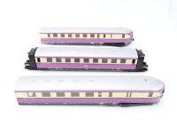 Piko H0 EM14 Schnelltriebwagenzug 3-tlg. violett-beige BR VT 137 154 a/b/c DR