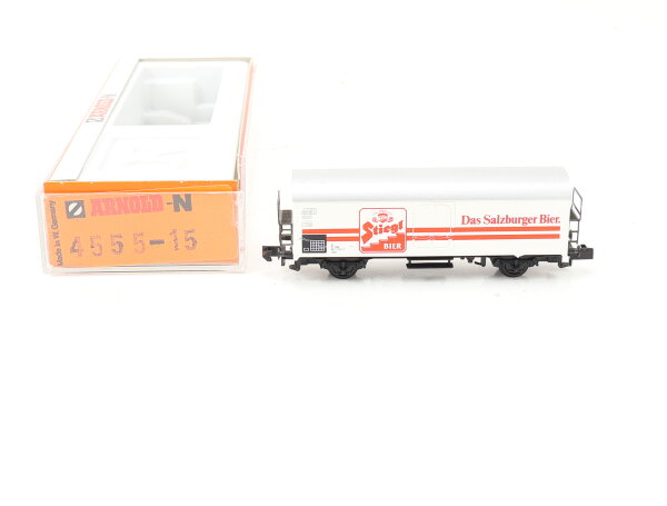 Arnold N 4555-15 Güterwagen Kühlwagen Bierwagen "Stiegl Bier Salzburg" ÖBB