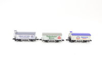 Arnold Spur N 0250 Set aus 3 Güterwagen Bierwagen Schneider Riedenburg Erdinger