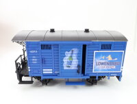 LGB Spur G 42313 Güterwagen Bierwagen mit Bremserbühne "Löwenbräu ICE Beer" OVP