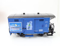 LGB Spur G 42313 Güterwagen Bierwagen mit Bremserbühne "Löwenbräu ICE Beer" OVP