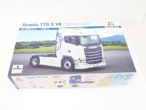 Italeri 3965 Modellauto-Bausatz LKW Zugmaschine Scania 770 S V8 White Cab 1:24