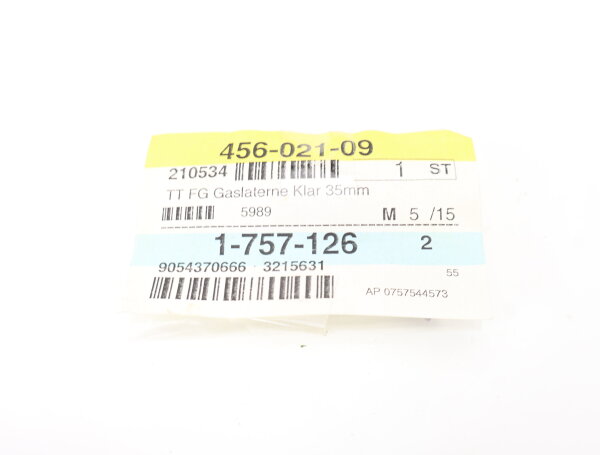 Spur TT Einheits-Gaslaterne klar 35 mm / Licht