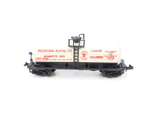 Minitrix Spur N 3292 Güterwagen Kesselwagen "MICHIGAN ALKALI CO: " GATX 32306