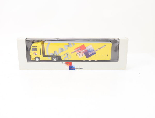 Herpa H0 Modellauto LKW MAN TG XXL Jumbo-Gardinensattelzug Werbemodell 1:87 OVP