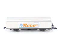Roco Spur N Güterwagen Tonnendach Werbewagen "Bahn fahren Umwelt bewahren"