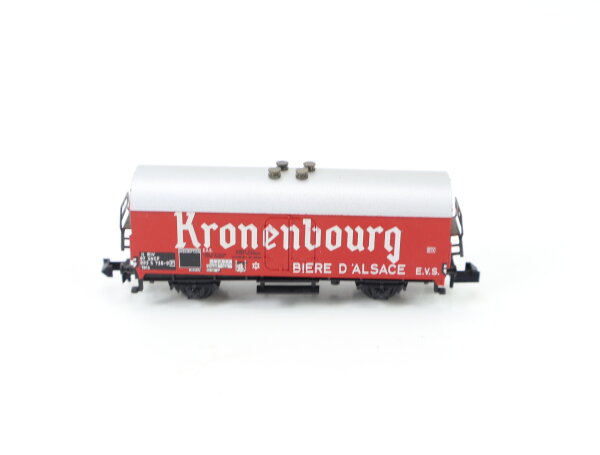 Minitrix Spur N 3594 ged. Güterwagen Bierwagen ,,Kronenbourg 083 5 738-9 SNCF