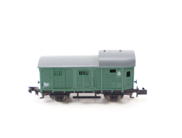 Arnold N 4494 Güterwagen Gepäckwagen Packwagen Bahnhofswagen 123 697 DB grün