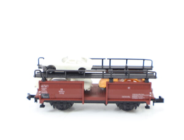 Minitrix N 13533 Güterwagen Doppelstock-Autotransportwagen mit 3 PKWs 869014 DB