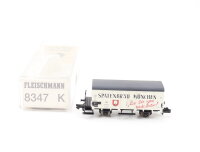 Fleischmann Spur N 8347 K Güterwagen Bierwagen "Spatenbräu München" DB / NEM OVP