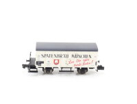 Fleischmann Spur N 8347 K Güterwagen Bierwagen "Spatenbräu München" DB / NEM OVP
