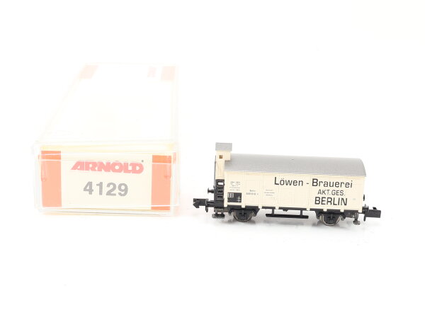 Arnold N 4129 Güterwagen Bierwagen "Löwen-Brauerei Berlin" 600 610 K.P.E.V. E568