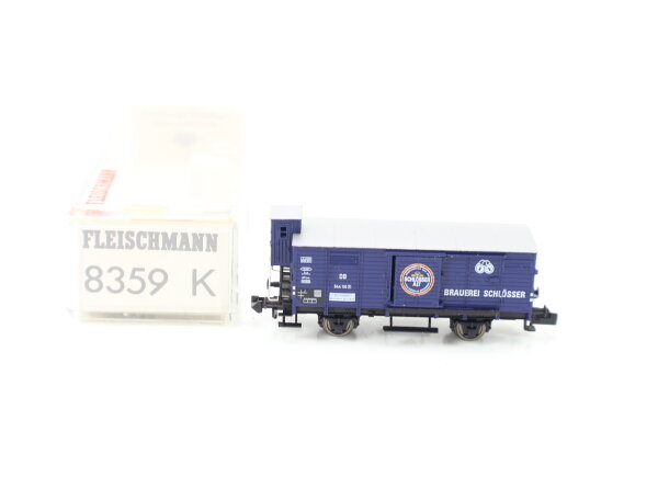 Fleischmann N 8359 Güterwagen Bierwagen Brmhs. "Schlösser Alt" 544 116 DB / NEM