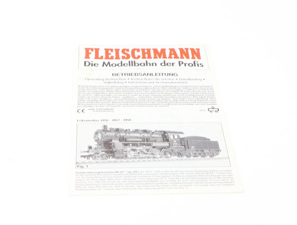 E1641 Fleischmann H0 Betriebsanleitung für Dampflok 4156 4157 4158