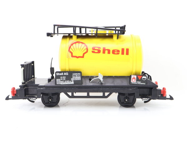 Playmobil Spur G 4107 Güterwagen Kesselwagen "Shell" 547 2163-8 gelb DB