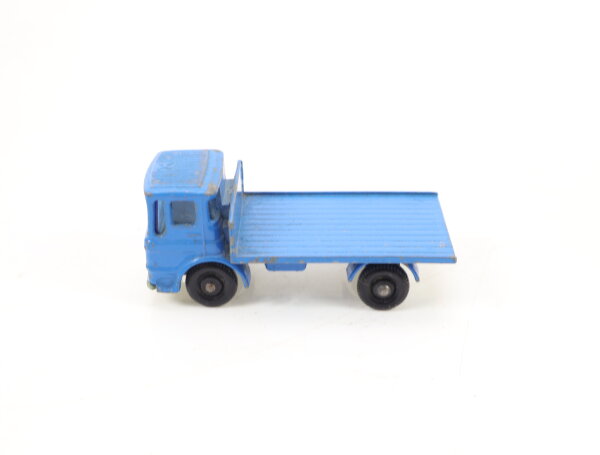 Matchbox Series No. 60 Modellauto LKW Leyland Site Hut Truck blau / Guss